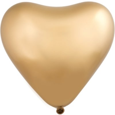 

Латексный шарик Сердце Everts 12"(30 см)/819 Хром золотистый, Золото