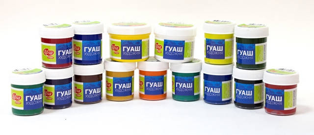 

Фарба гуашева, Синя темна, 40мл, ROSA START