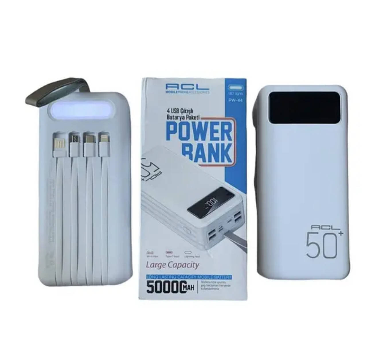

Power Bank ACL PW-44 50000mAh 4 USB Type-C Lightning micro