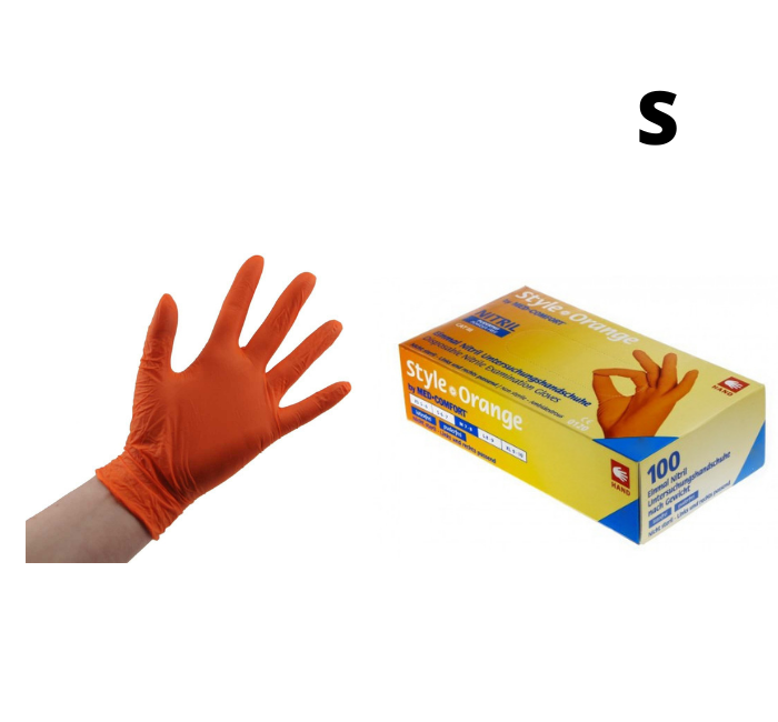 

Перчатки нитриловые , Style orange 100шт\уп оранжевые текстурированные, Оранжевый