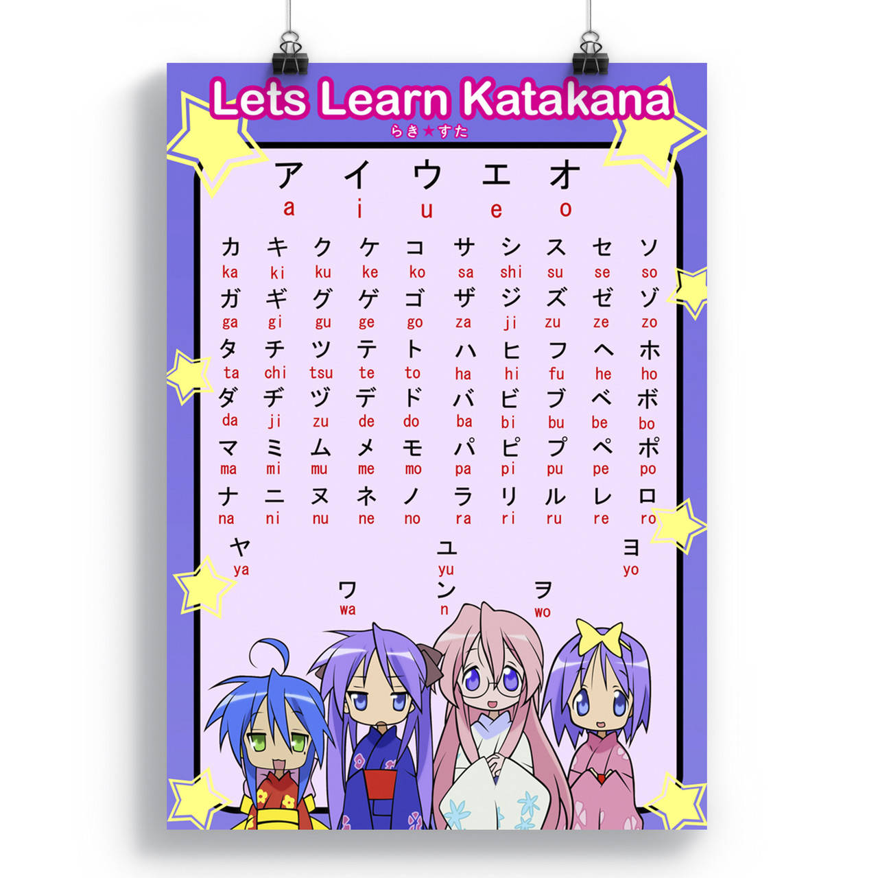

Плакат Катакана | Katakana 02