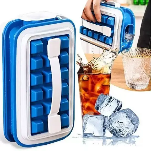

Портативная форма для льда DIY ICE на 18 кубиков льда, Бирюзовый