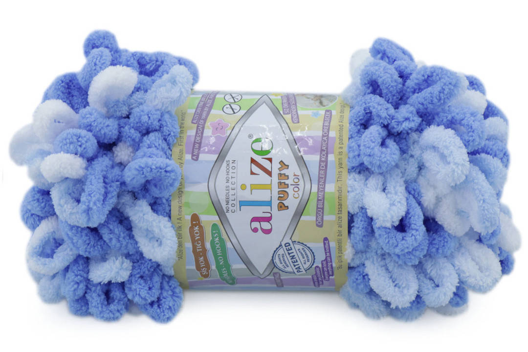 

Alize Puffy Color, №6371, Секционное крашение