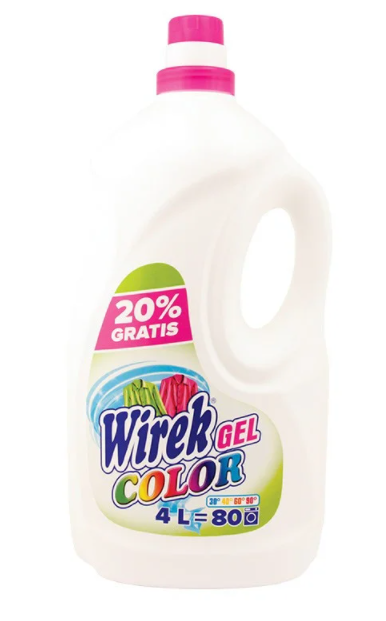 

Гель для стирки цветных тканей Wirek Color 4л, Вирек
