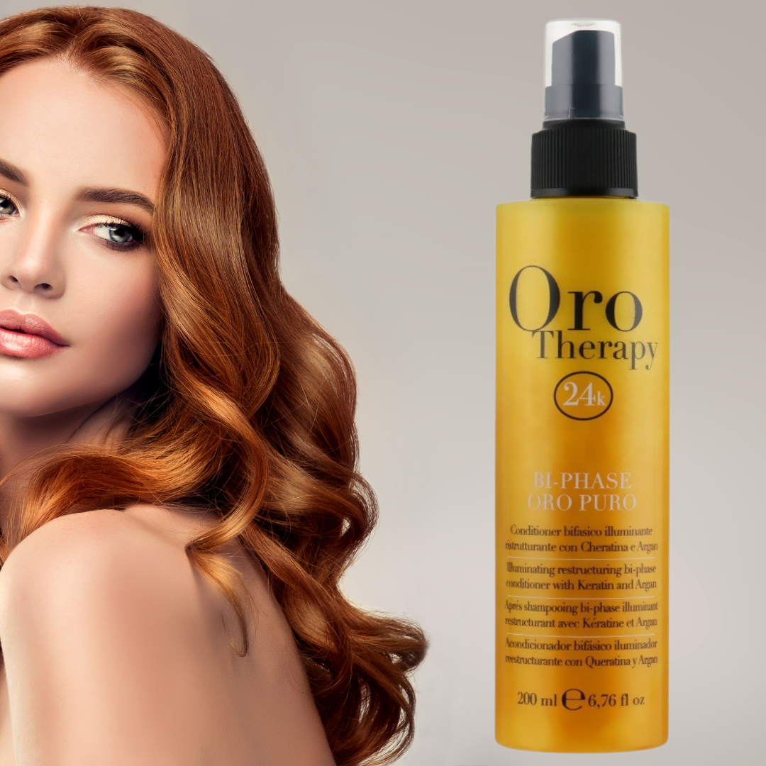 

Восстанавливающий двухфазный кондиционер с кератином Fanola Oro Therapy 200 мл