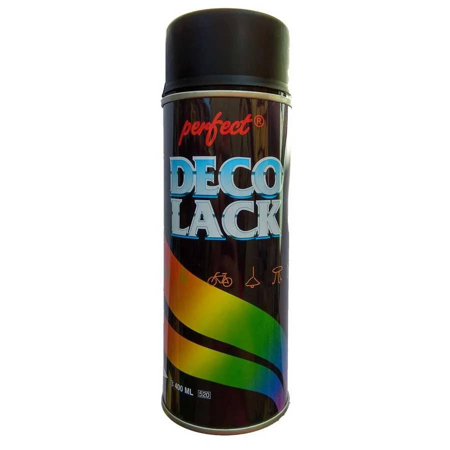 

Алкидная аерозольная краска Perfect (DecoLack), Черный мат (RAL9005) 400ml