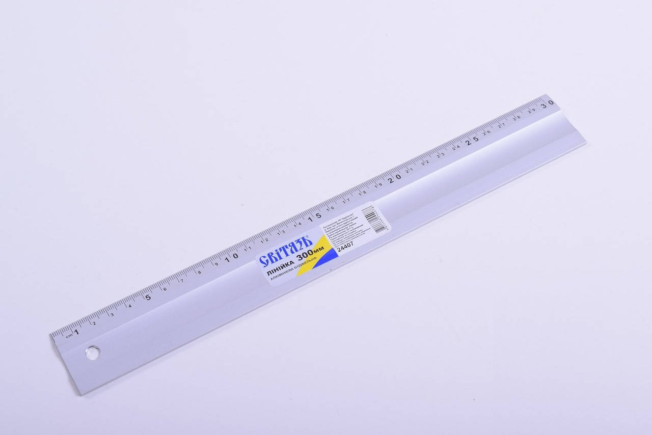

Линейка строительная алюминиевая 300 мм Свитязь 24407
