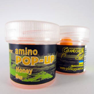 

Бойлы плавающие амино поп-ап Grandcarp HONEY (МЕД) Ø10 мм