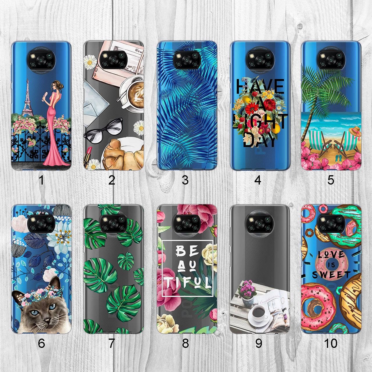

Силиконовый чехол с рисунком для Xiaomi Poco X3 Pro (new collection)