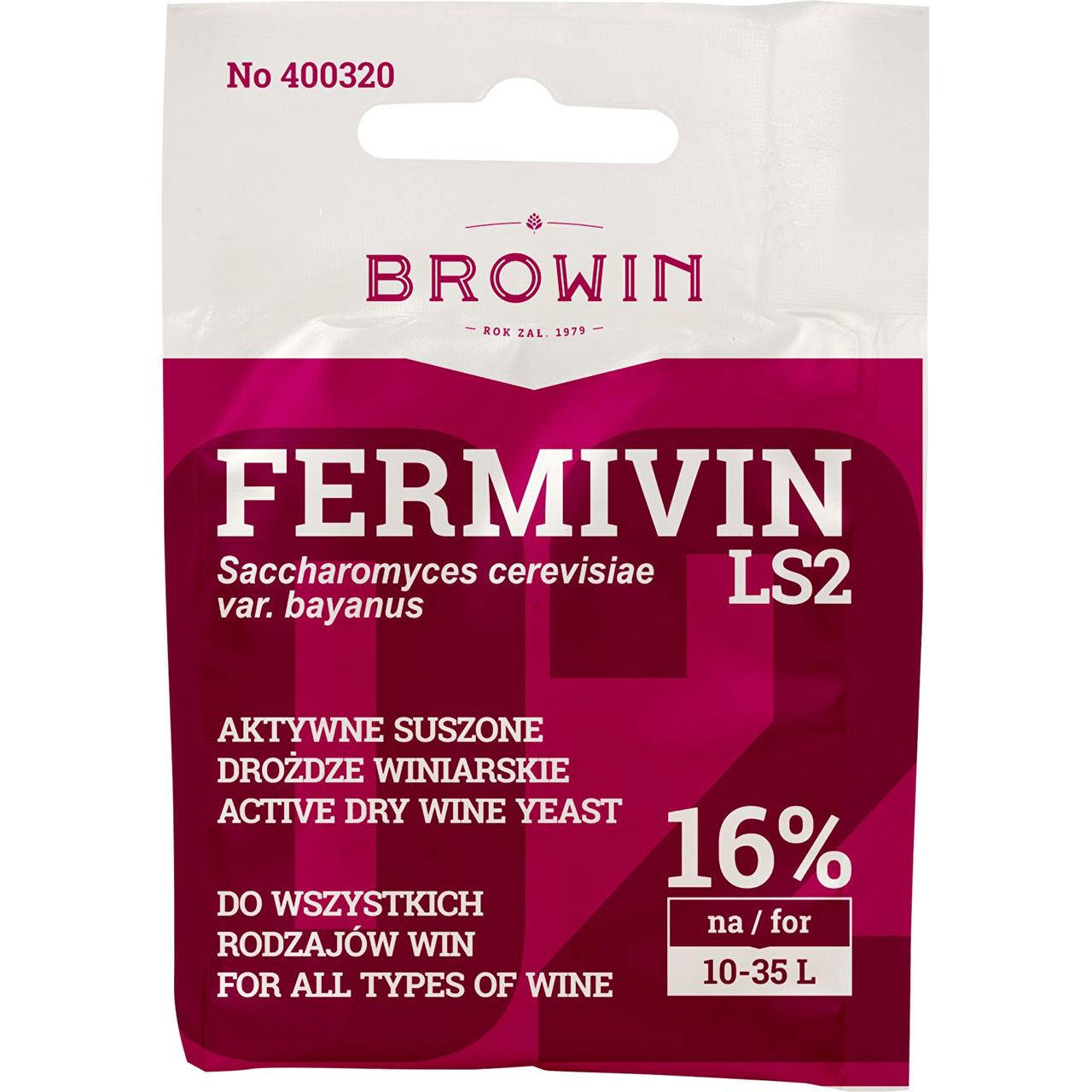

Винные дрожжи Browin Fermivin LS2 7г. 400320