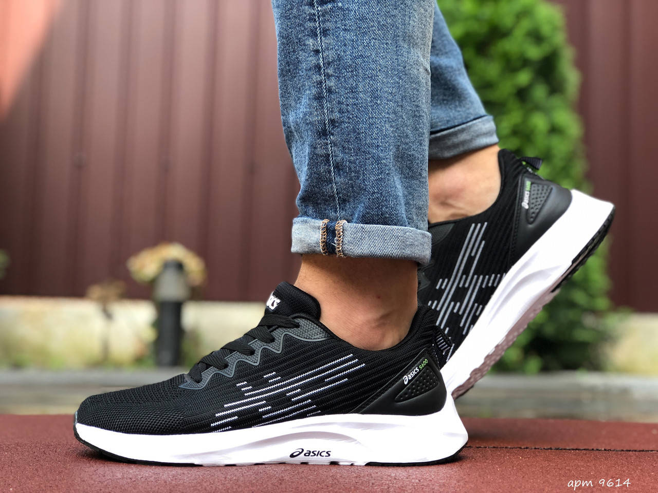 

Чоловічі Кросівки Asics Чорні з Білим, Черно-белый