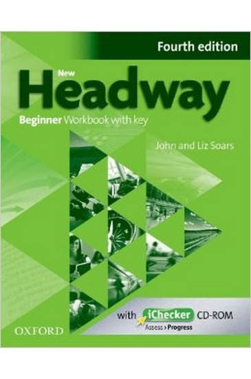 

New Headway 4th Edition Beginner WorkBook + key + iChecker CD-ROM