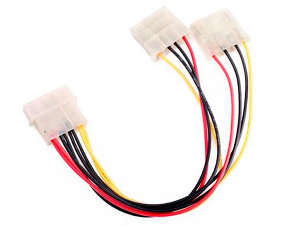 

Переходник (сплиттер) 4pin (molex) to 2 x 4pin (molex)