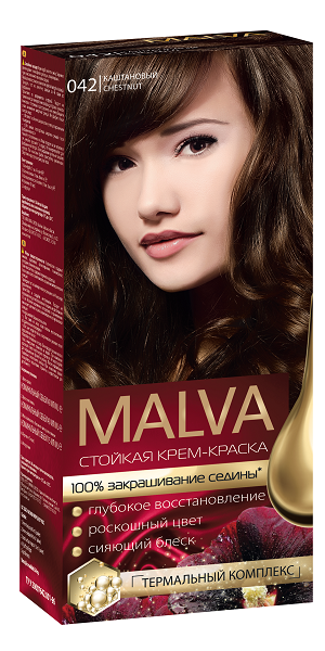 

Краска для волос Мальва / "MALVA"- 042 Каштановый