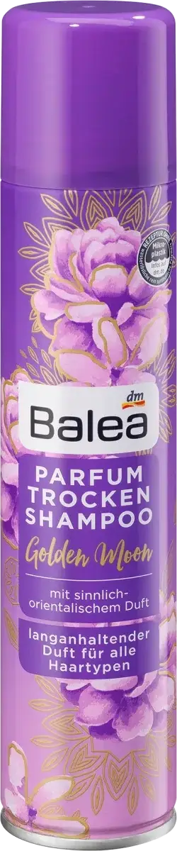 

Парфюмированный сухой шампунь для волос Balea Trockenshampoo Golden Moon, 200 мл.