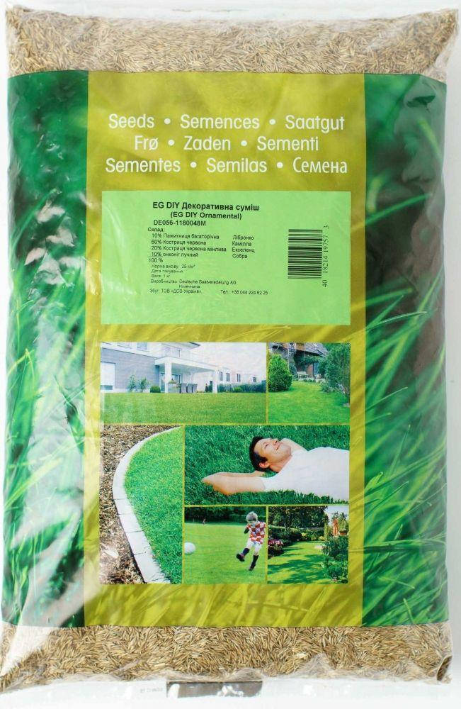 

Газонная трава Декоративная 2,5кг, Euro Grass (ПЭ пакет), Красный