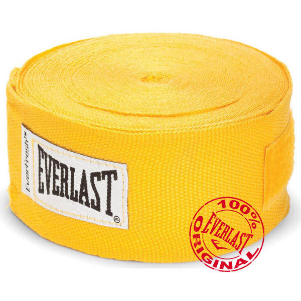 

Бинты боксерские Everlast 4,55 м. желтый
