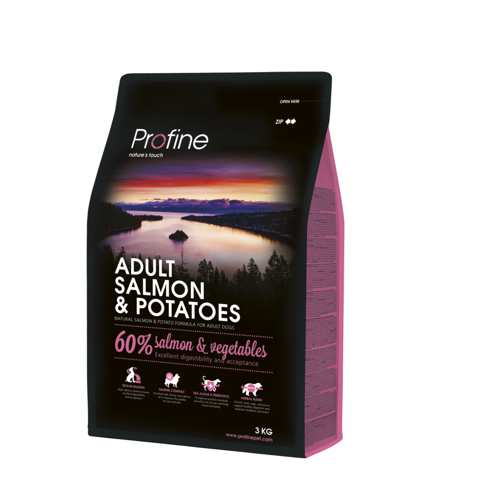 

Сухой корм Profine Dog Adult Salmon & Potatoes для взрослых собак с лососем 3 кг