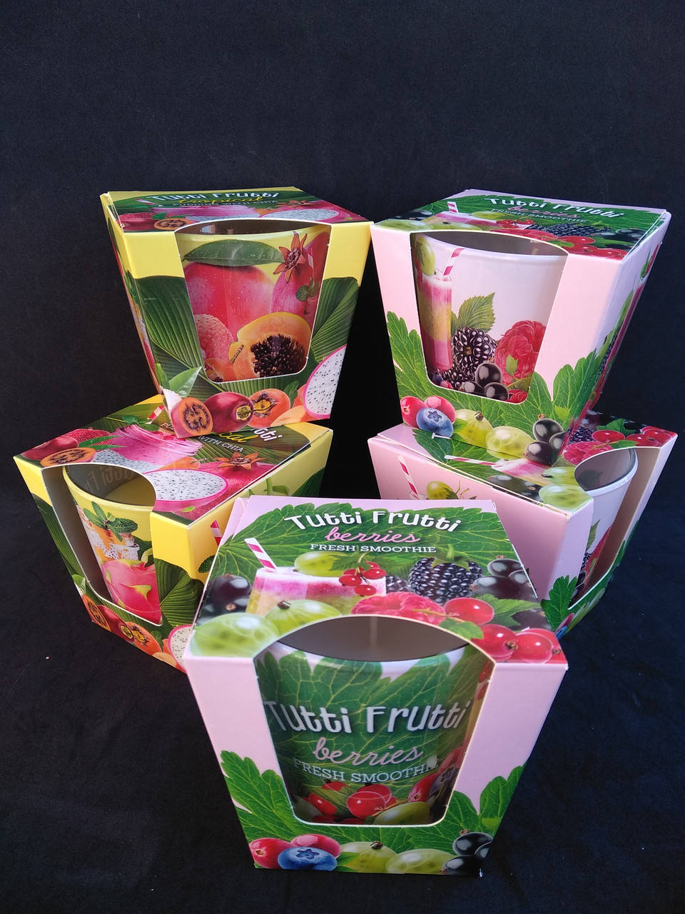 

Свечи ароматизированные в стакане BARTEK Tutty-Fruitty, Белый