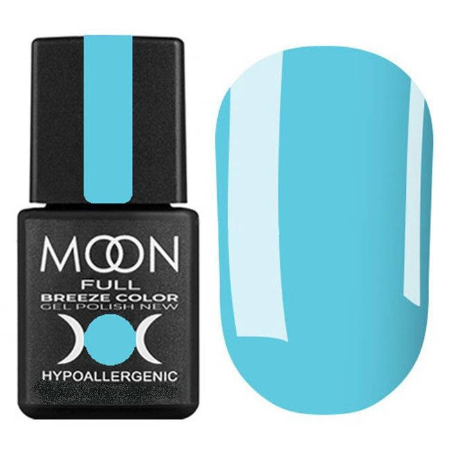 

Гель-лак для ногтей Moon Full Breeze Color №417 Средне-голубой 8 мл (19767Gu)