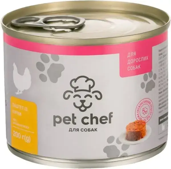 

Carnie Pet Chef Мясной паштет с курицей для собак, 200 г