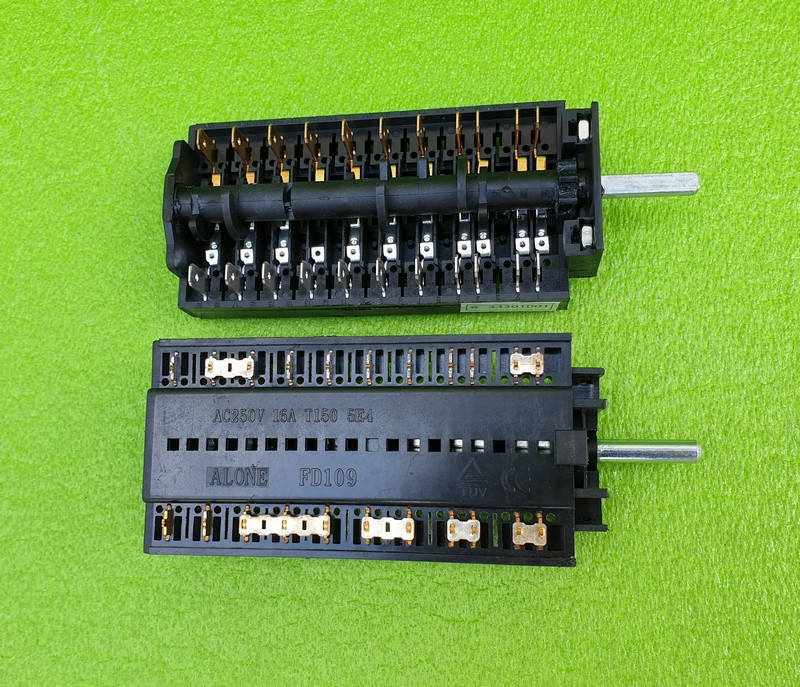 

Переключатель семипозиционный ALONE FD109 / 16А /250V / Т150 для электродуховок "PYRAMIDA" (33301001) ОРИГИНАЛ