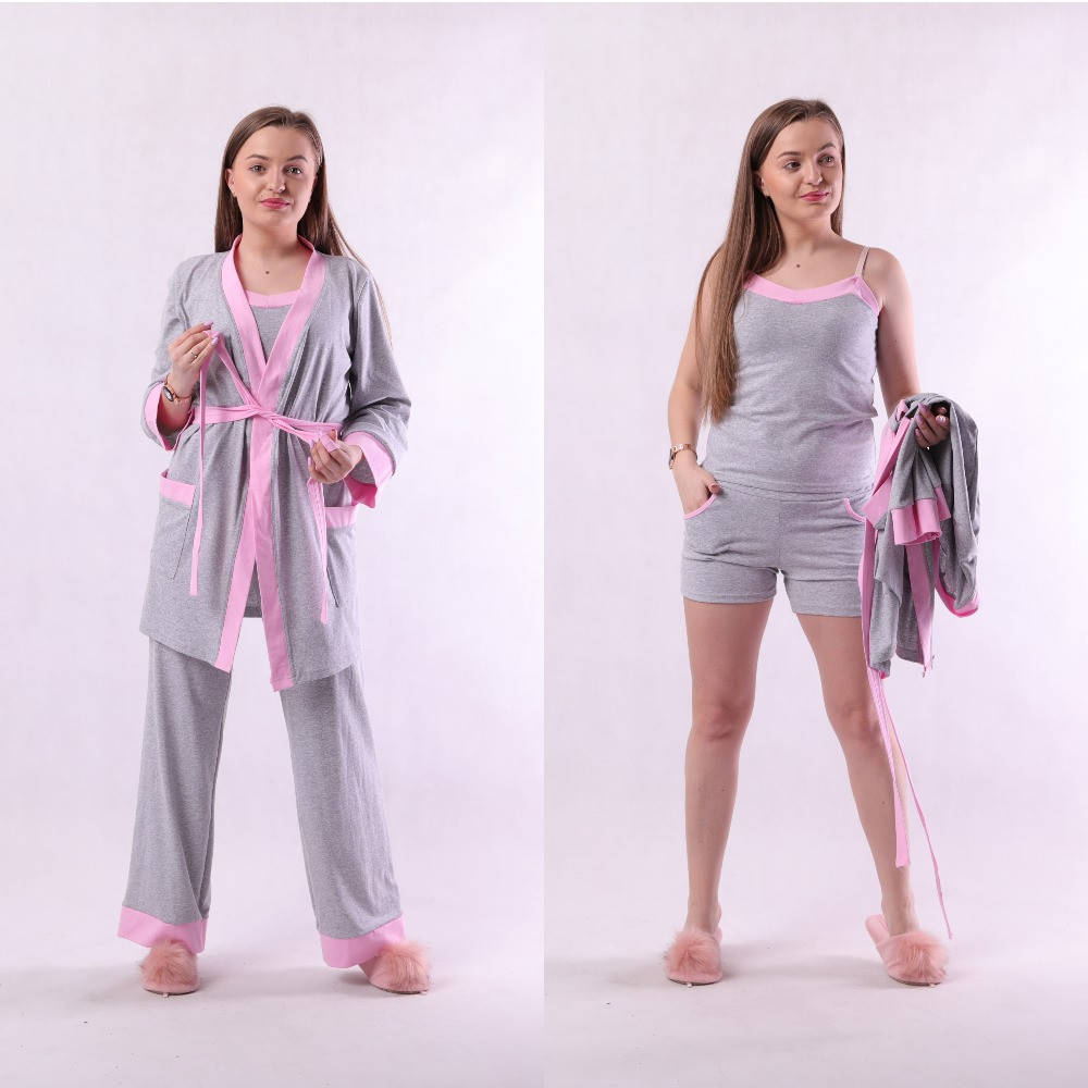 

Женский комплект 4-ка "Womens look grey"42-54