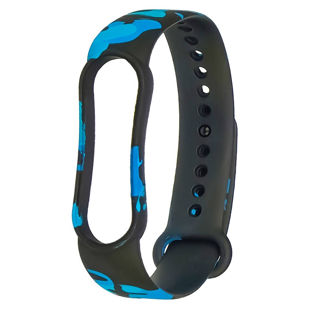 

Ремешок силиконовый с рисунком для Xiaomi Mi Band 5/6 № 07