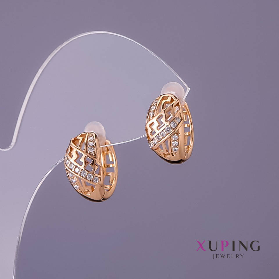 

Серьги Xuping d-7мм L-15мм цвет золото