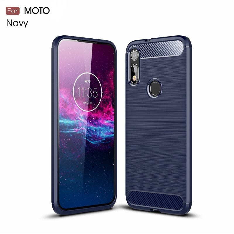 

TPU чехол накладка Urban для Motorola Moto E 2020 (4 цвета) синий