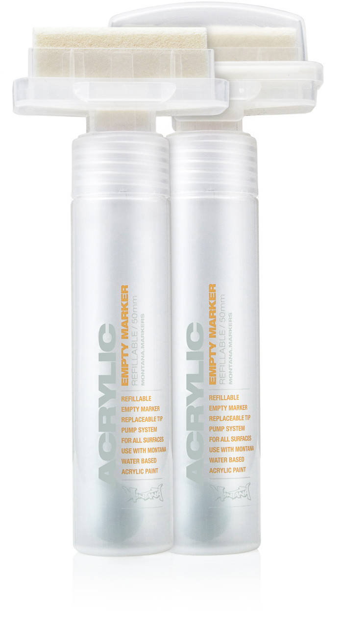 

Пустой маркер под заправку ультра широкий Montana Acrylic Empty Marker, 50 мм