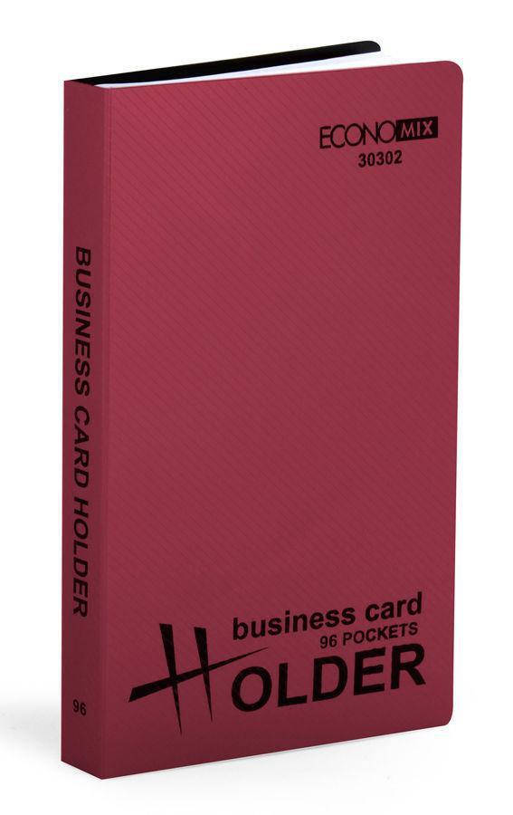 

Визитница 72 карты 11*19 Economix металлик, ассорти