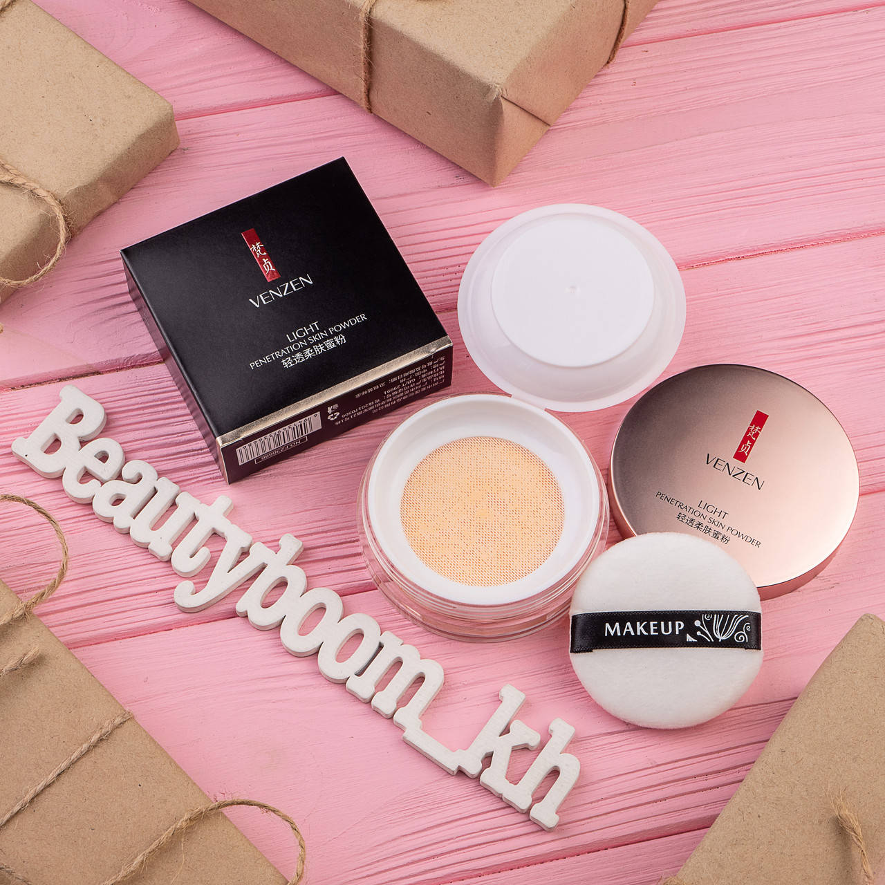 

Легкая пудра Venzen Penetration Skin Powder (светлый тон)