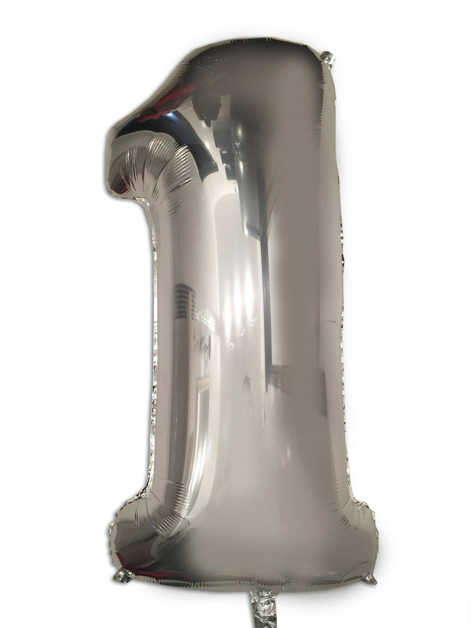 

Шар фольгированный серебряный цифра "1" , 100 см в упаковке, Серебристый