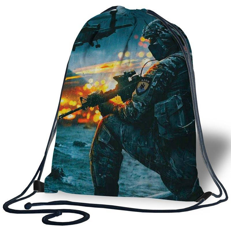 

Сумка для обуви “Полк Азов” 30×40 см двухсторонний принт (sac-0069)
