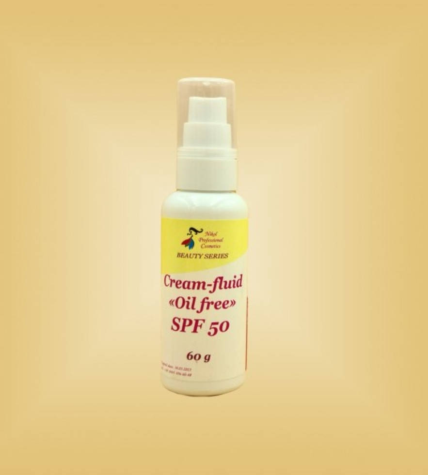 

Крем-флюид безжировой с SPF 50 Nikol Professional Cosmetics 60мл