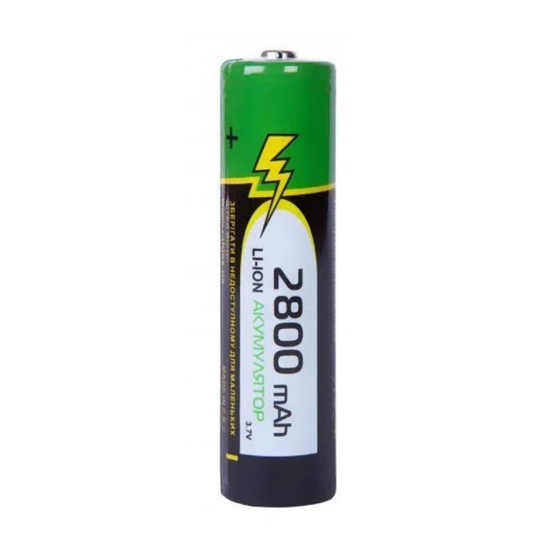 

Аккумулятор литий-ионный 18650 Rablex 2800mAh (с защитой) 1/40шт/уп
