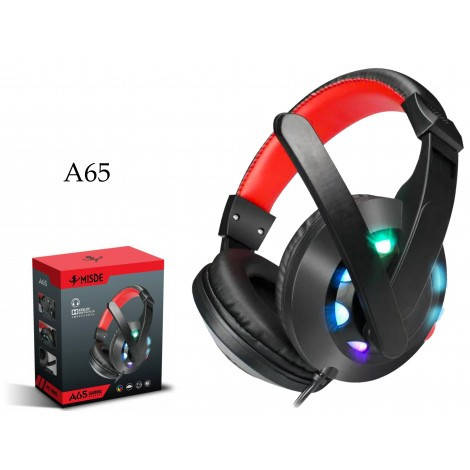 

Ігрові навушники з мікрофоном Misde A65 LED Gaming Headset, Черный