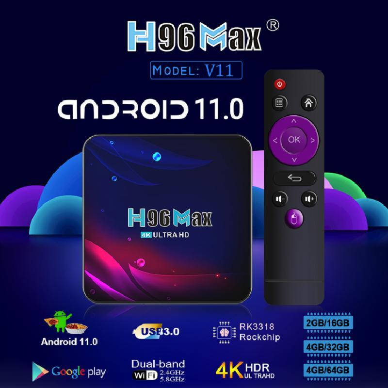 

Смарт ТВ приставка H96 Max 4gb/64gb Андроид 11 Ultra HD SmartTV Android TV box