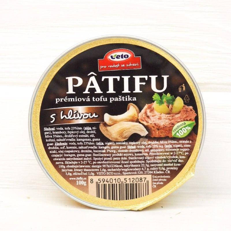 

Паштет рослинний тофу з грибами 100г Patifu Veto