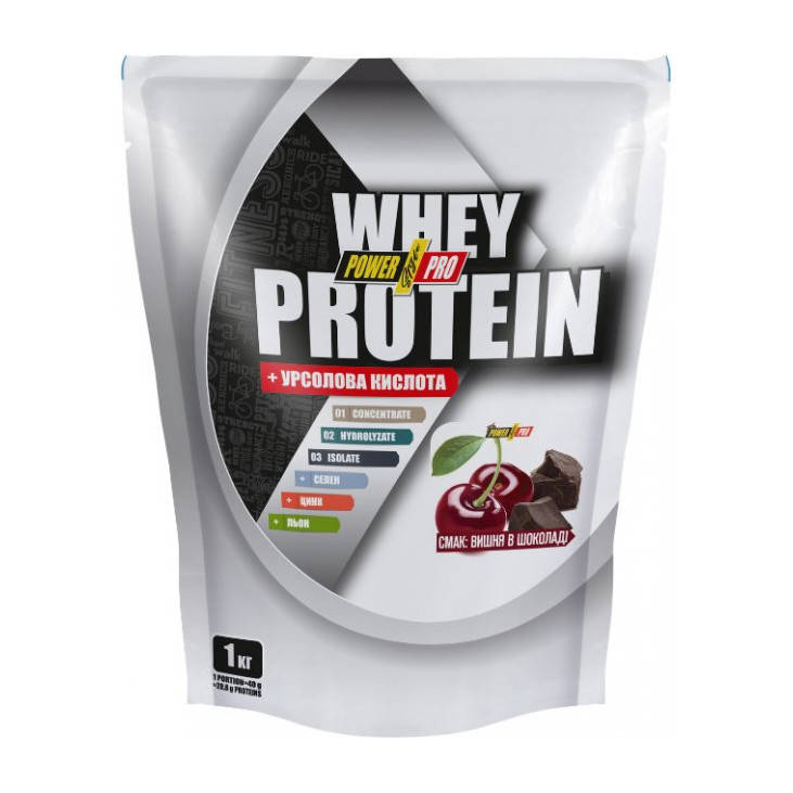 

Power Pro Вей протеин Power Pro Whey Protein +Whey Protein +урсоловая кислота (1 kg)