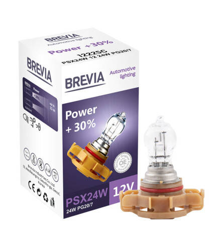 

Галогеновая лампа Brevia PSX24W 12V 24W PG20/7 Power +30% CP 12225C