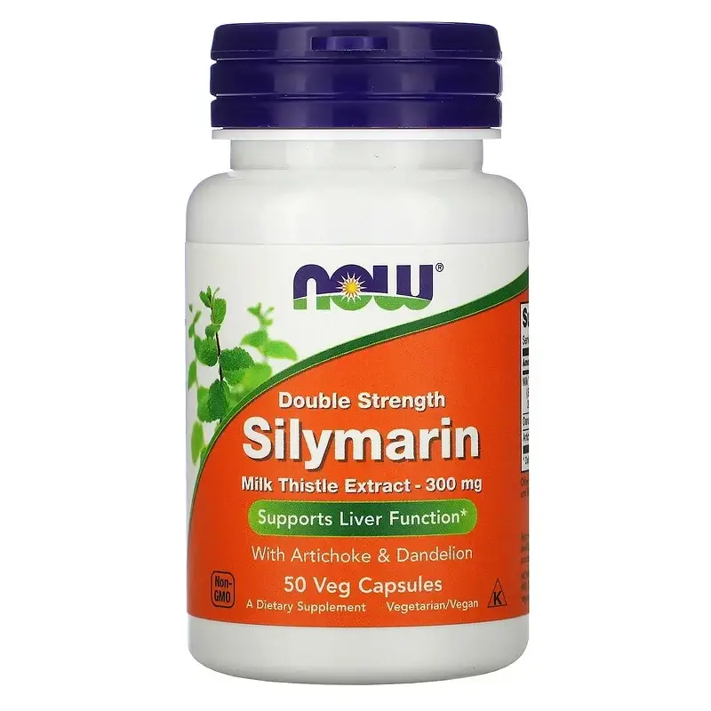 

Силимарин, расторопша (Silymarin, Milk Thistle), Now Foods, 300 мг, 50 капсул