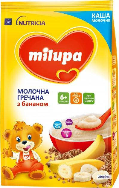 

Milupa Каша молочная Гречневая с бананом 6м+ (210г)