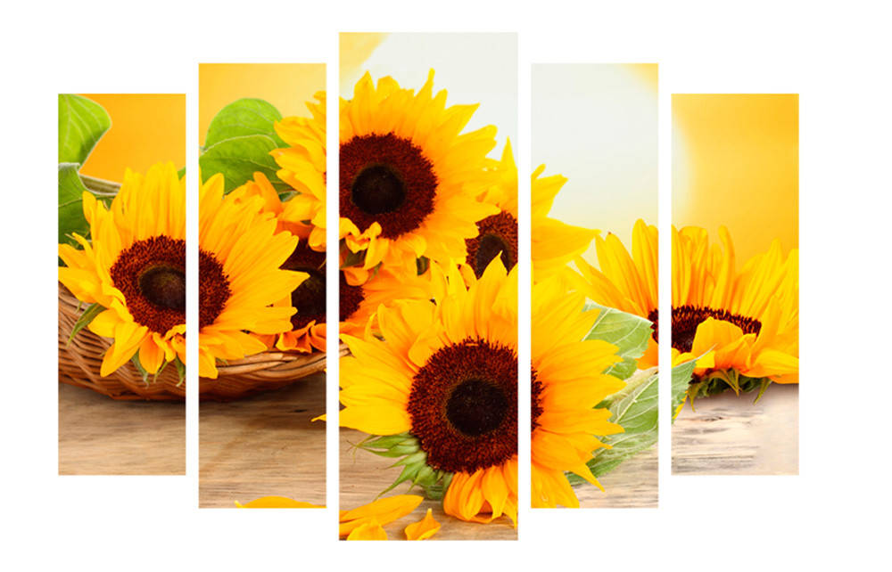 

Модульная картина Декор Карпаты 120х80 см Подсолнухи (M5-339)