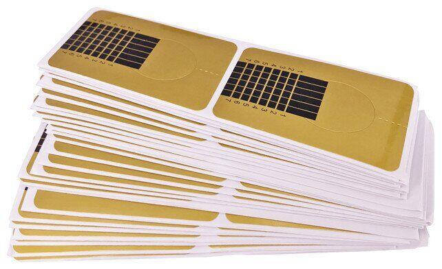 

Формы для наращивания ногтей, узкие золото 20 шт