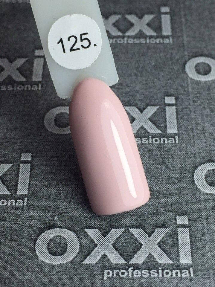 

Гель-лак Oxxi Professional № 125, 10 мл (очень светлый розово-персиковый, эмаль)