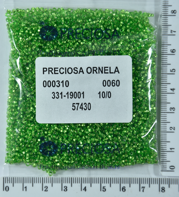 

Бисер PRECIOSA №10/0 блестящ №57430 пакет 50 грамм уп=1пакет