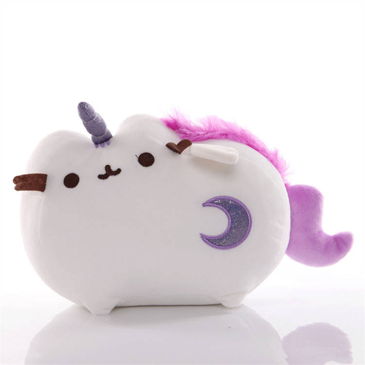 

Детская плюшевая игрушка кот Pusheen Unicorn Purple, Серый
