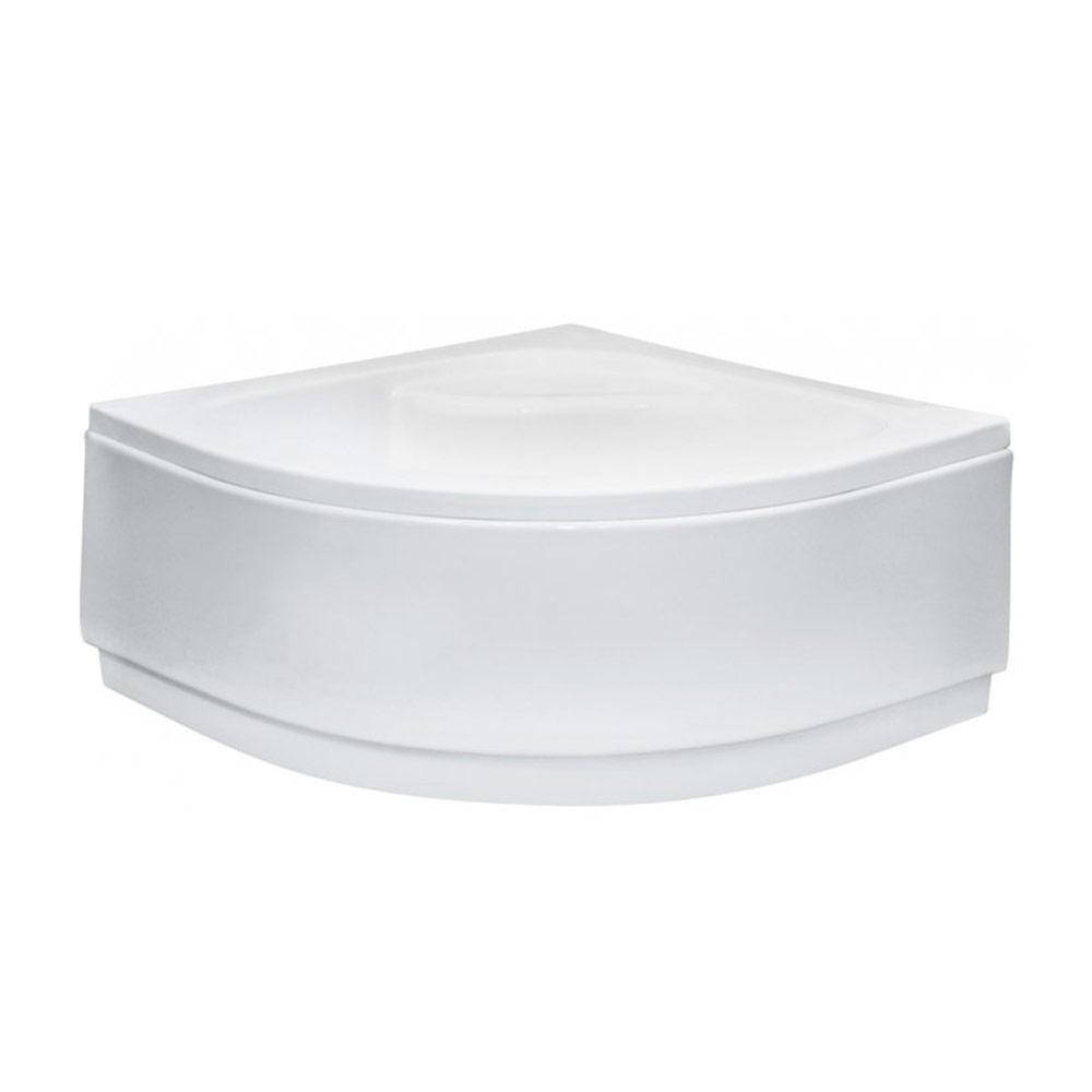 

Полукруглый поддон Besco Diper 80*80*24/35 см с сиденьем, Белый